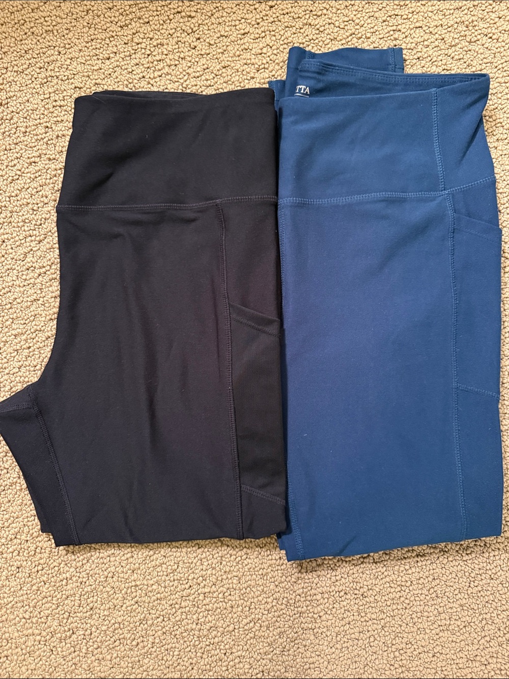 Mondetta Women's Leggings Duo - Black & Dark Teal